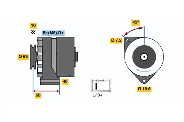 0 986 031 000 Alternator