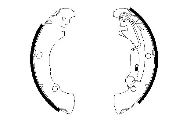 BOSCH 0986487670 Brake shoe set