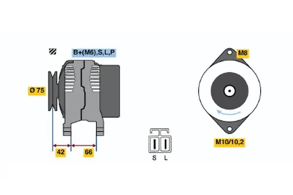 BOSCH 0986036331 Alternator