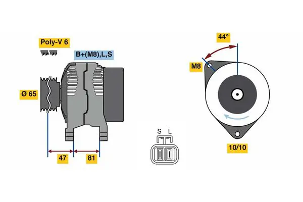 BOSCH 0986081250 Alternator