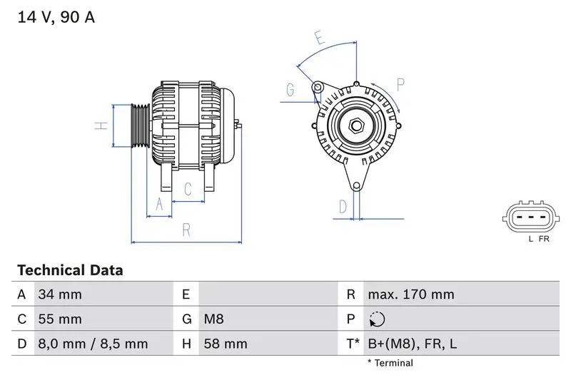 BOSCH 0986084220 Alternator