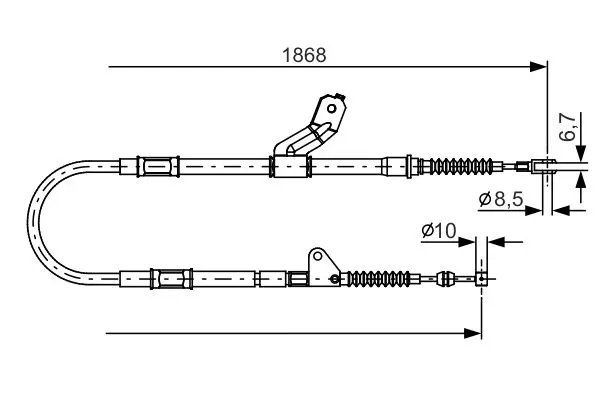 BOSCH 1987482158 ТОРМОЗНОЙ ТРОС