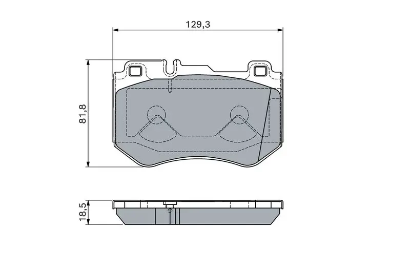 Bosch 0986460127 Комплект тормозных колодок,
