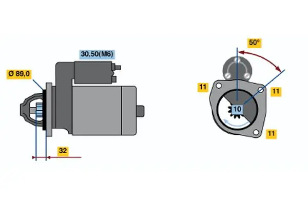 BOSCH 0001108111 Starter
