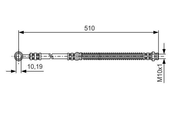 BOSCH 1987481110 Brake hose