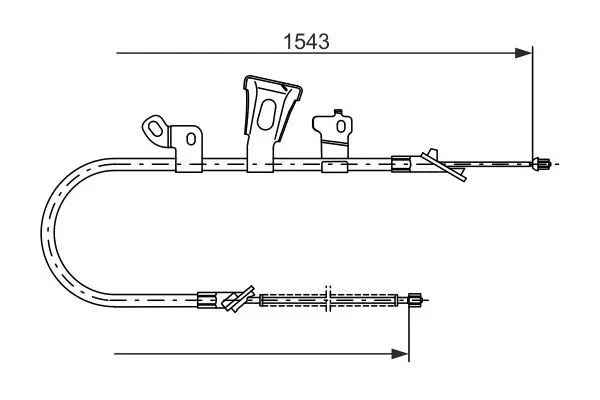 1 987 477 548 Cable, parking brake