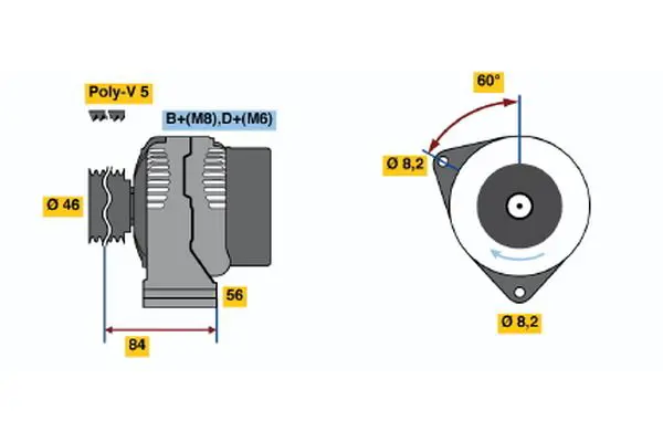 BOSCH 0986041451 Alternator