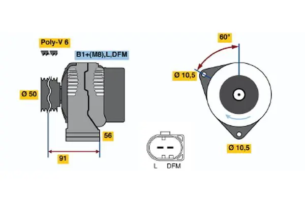 0 986 047 610 Alternator