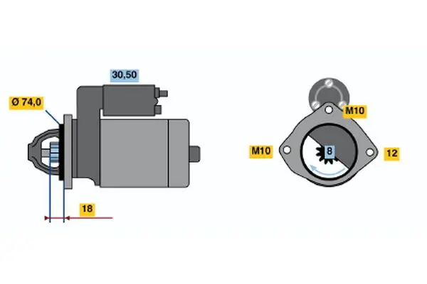 BOSCH 0986018721 Starter