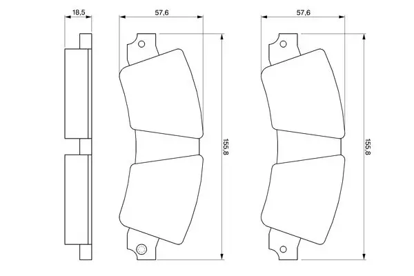 BOSCH 0986464421 Brake pad set, disc brake