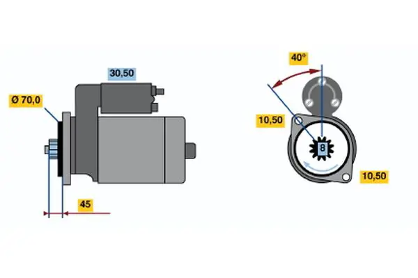 BOSCH 0986015751 Starter