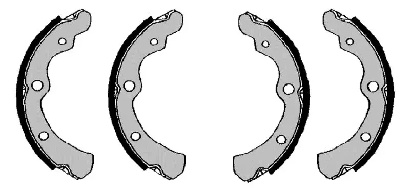 0 986 487 442 Brake shoe set
