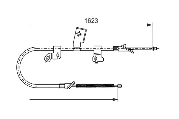 1 987 477 544 Cable, parking brake