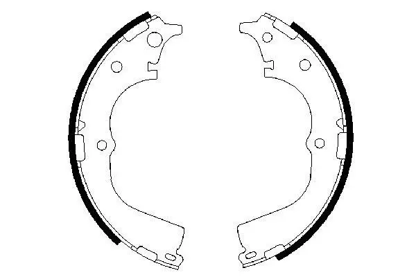 BOSCH 0986487361 Brake shoe set