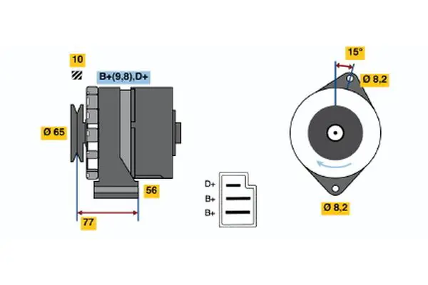 BOSCH 0986031110 Alternator