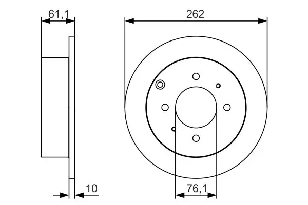 BOSCH 0986479S68 Диск тормозной