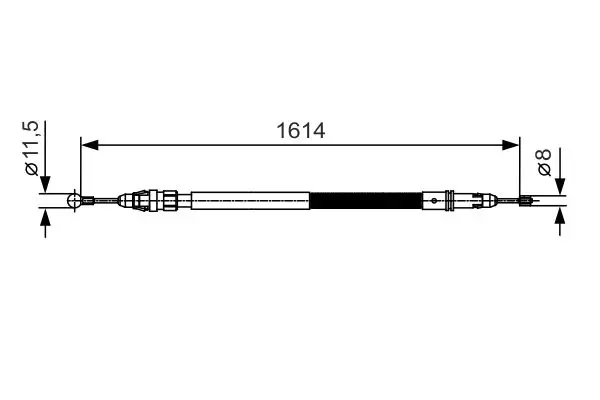 Bosch 1987482007 ТРОС ТОРМОЗНОЙ ЛЕВЫЙ