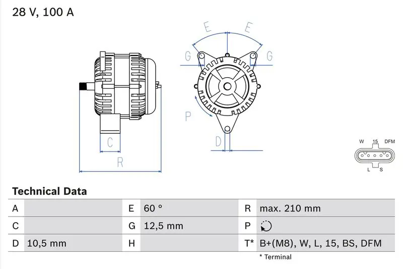 Bosch 0986045290 Alternator