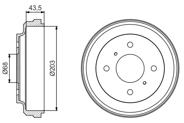 0 986 477 198 Brake drum