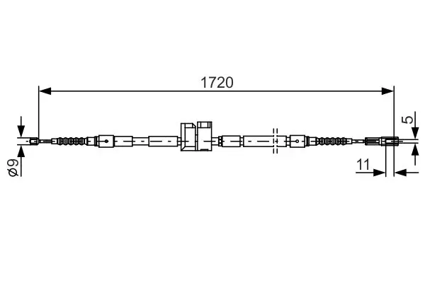 1 987 477 882 Трос стояночного тормоза A8,
