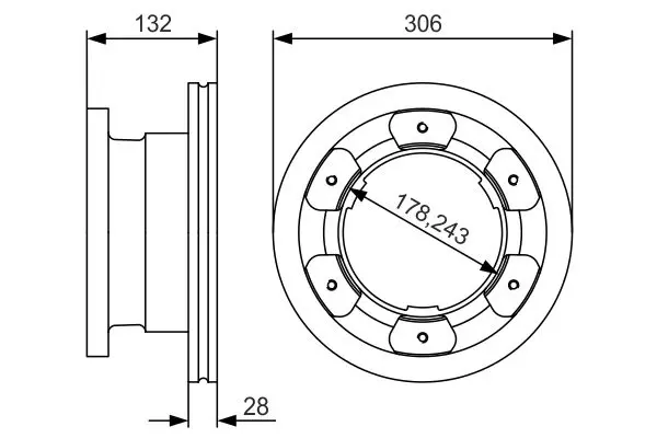 0 986 479 A35 Brake disc