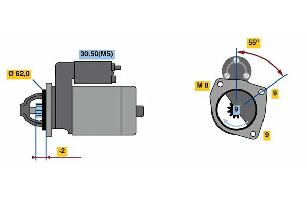 BOSCH F000AL0327 Starter