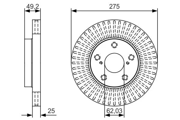 0 986 479 U19 Brake Disc