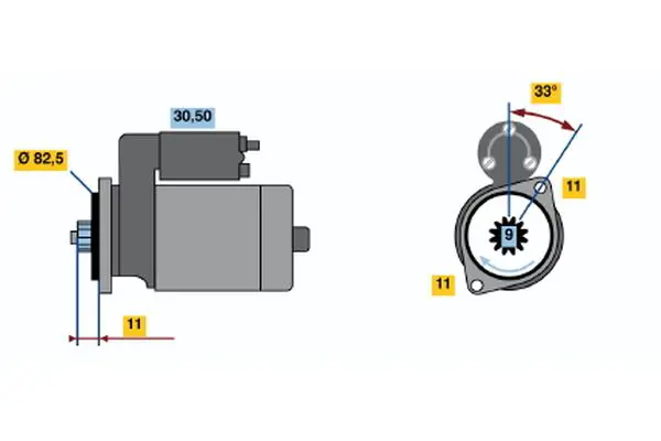 Bosch 0986020711 Starter