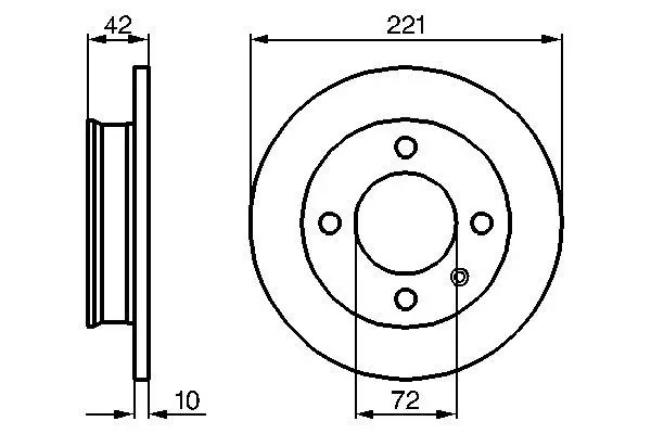 Bosch 0986478068 ДИСК ТОРМОЗНОЙ ПЕРЕДНИЙ