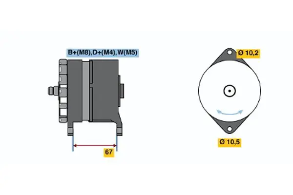BOSCH 0986036240 Генератор SCANIA_