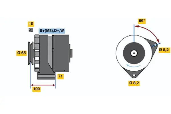 0 986 039 120 Alternator