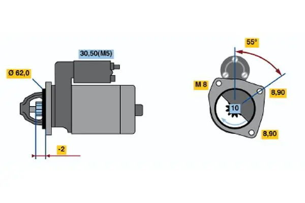 BOSCH 0986018521 Starter