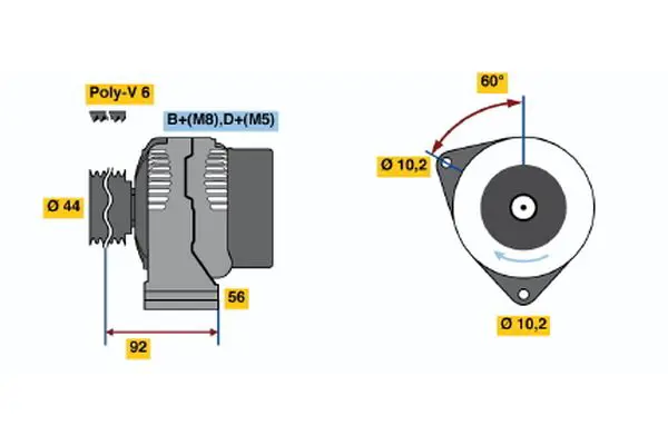 0 986 037 970 Alternator