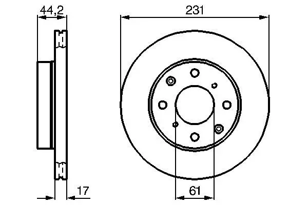 0 986 478 203 Brake disc