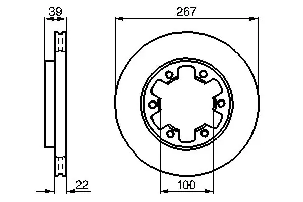 0 986 478 806 Brake disc