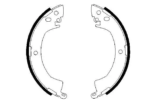 BOSCH 0986487207 Комлект тормозных накладок