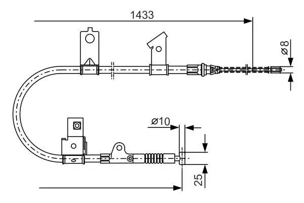 1 987 477 394 Cable, parking brake