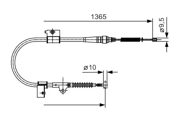 BOSCH 1987482048 Трос