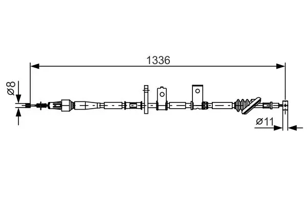 1 987 482 091 Cable, parking brake