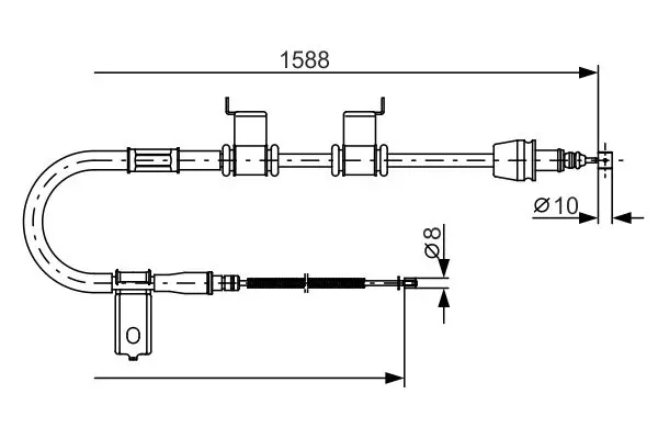 BOSCH 1987482358 ТОРМОЗНОЙ ТРОС