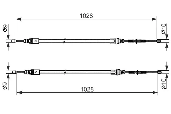 BOSCH 1987482423 ТОРМОЗНОЙ ТРОС