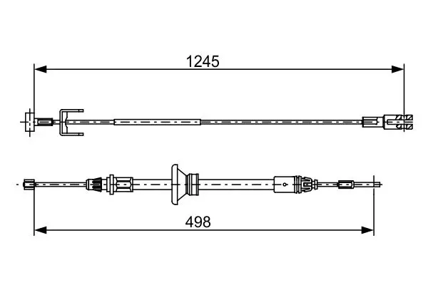 BOSCH 1987482524 ТОРМОЗНОЙ ТРОС