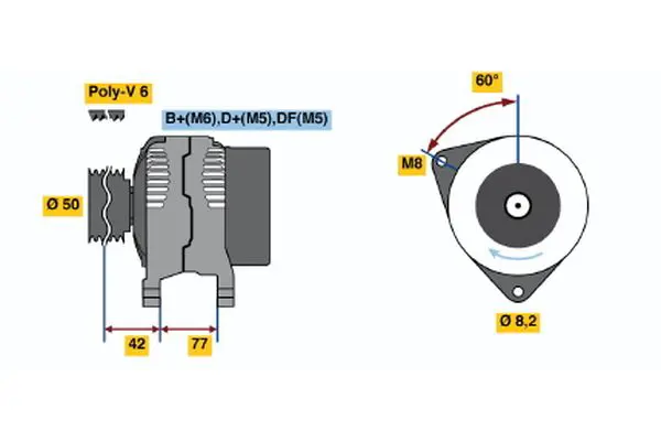 0 986 039 700 Alternator