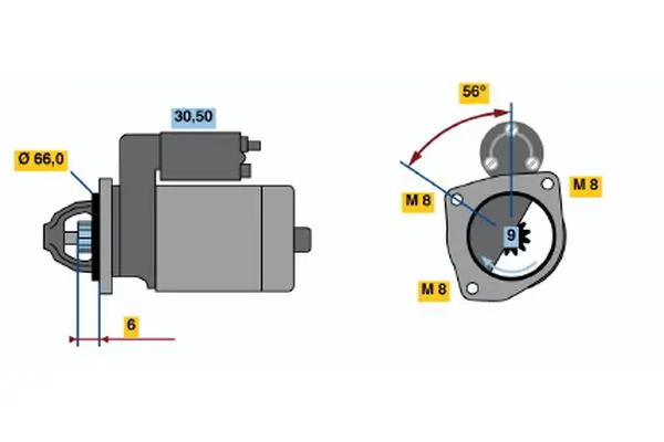 BOSCH 0986017361 Starter