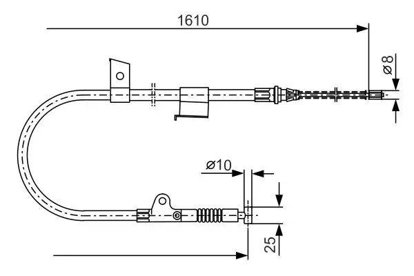 1 987 477 399 Cable, parking brake