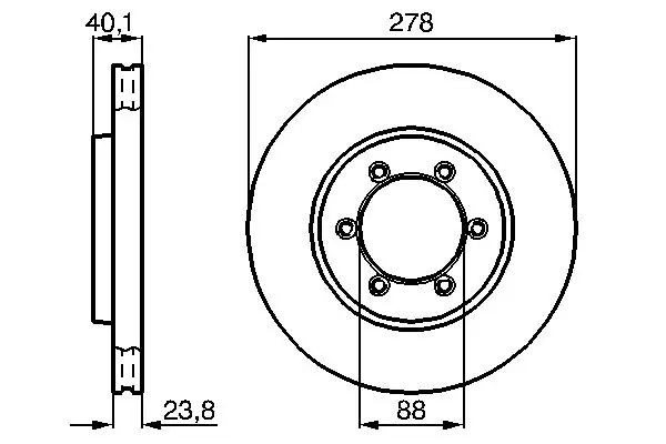 BOSCH 0986478967 Диск тормозной
