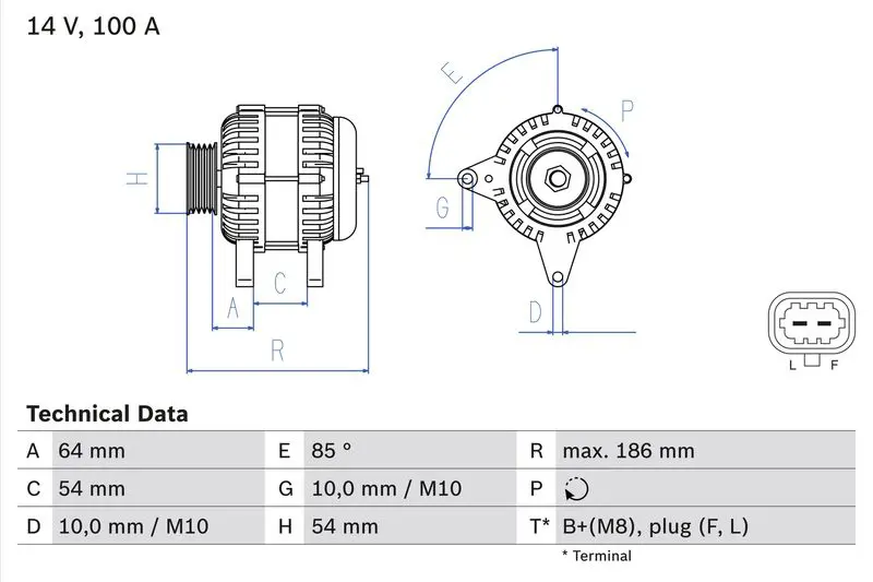 BOSCH 0986083420 Генератор