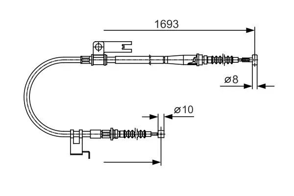 BOSCH 1987477917 Трос