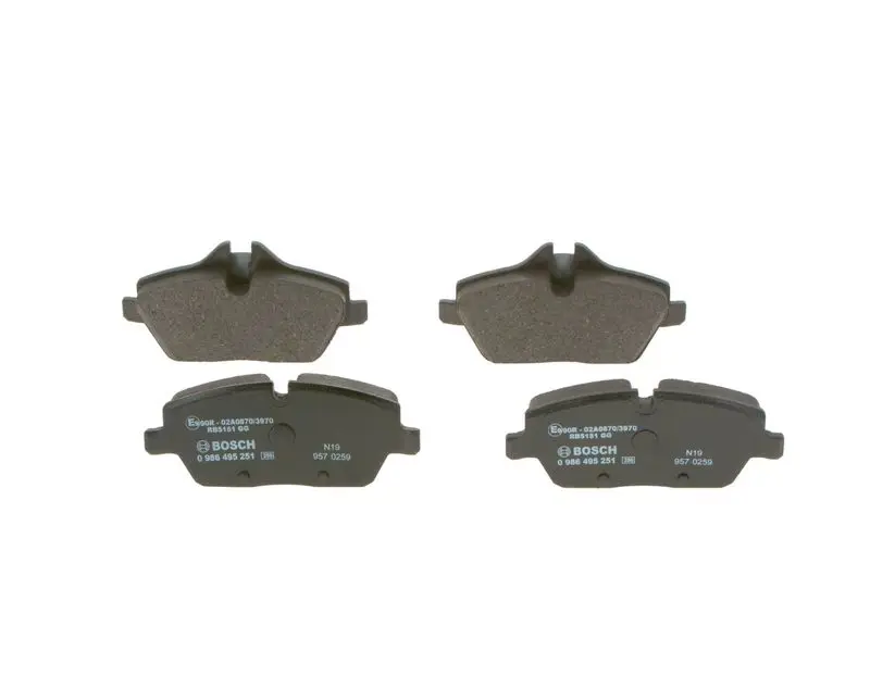 Bosch 0986495251 Колодки тормозные дисковые