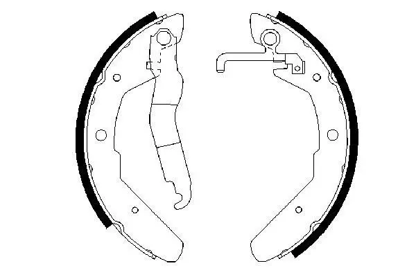 0 986 487 279 Brake shoe set